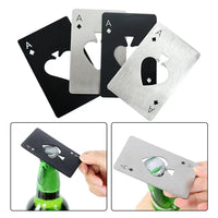 Poker Shaped Bottle Can Opener – Stainless Steel Credit