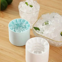 Silicone Ice Cube Tray – Round Bucket