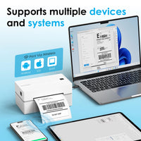 Thermal Label Printer -4x6 Shipping Label Printer for Small Business, Home Use - Compatible with Android, iPhone and Windows