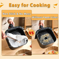 100-piece Air Fryer – Disposable Paper Non-stick