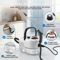 2500W High Temperature Steam Cleaner – 110V Portable Handheld