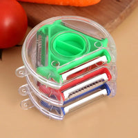 3in1 Magic Trio Peeler – Set Slicer Shredder