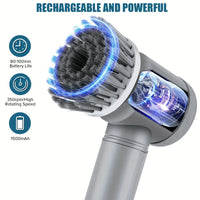Electric Spin Scrubber – Cordless Bathroom Cleaning Brush with 5 Replaceable Heads for Tile, Tub &amp; Grout