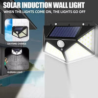 100LED Solar Wall Lamp – Outdoor Lampwaterproof Motion
