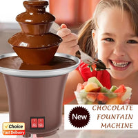 3-Tier Mini Chocolate Fountain – Electric Fondue Machine for Parties (10 oz)