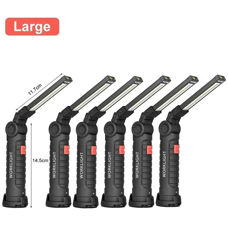 Cob LED Work Light – USB Rechargeable Flashlight