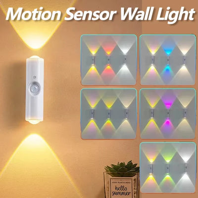 Double-head LED Night Light – Motion Sensor RGB