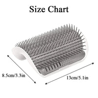 Wall Mount Corner Cat Accessory – Self Groomer Comb