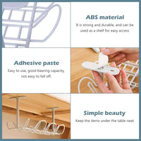 Under Desk Cable Management Tray – Power Strip & Cord Organizer