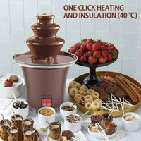 3-Tier Mini Chocolate Fountain – Electric Fondue Machine for Parties (10 oz)