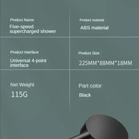 Adjustable High Pressure Shower Accessory – Head Sunflower