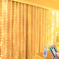 LED Fairy String Curtain – Lights Mode Remote