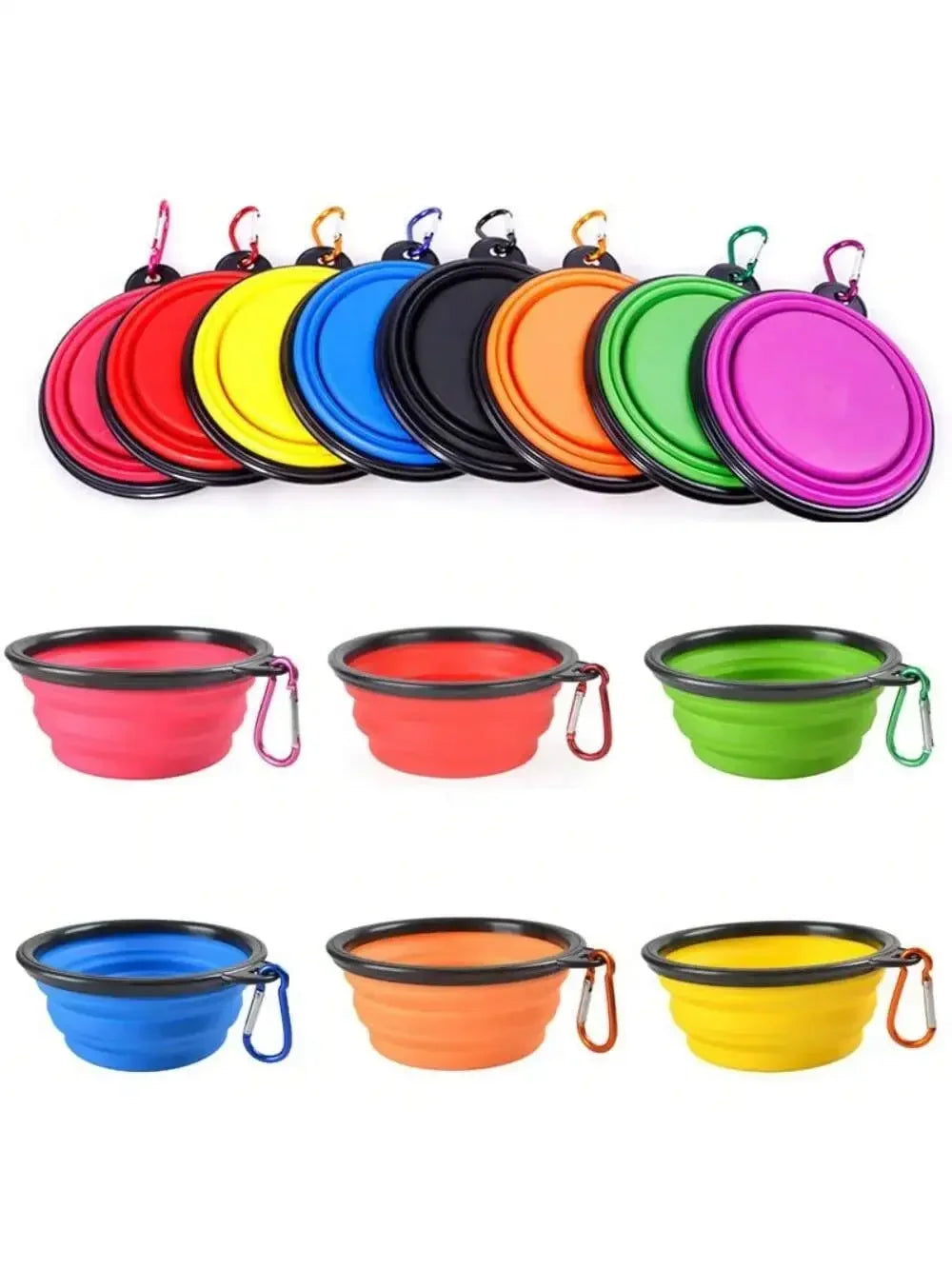 Folding Portable Silicone Dog Accessory – Feeder Bowl Pet