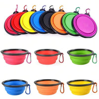 Folding Portable Silicone Dog Accessory – Feeder Bowl Pet