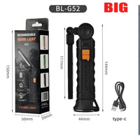 Cob LED Flashlight USB Accessory – Rechargeable Work Light