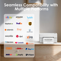 Thermal Label Printer -4x6 Shipping Label Printer for Small Business, Home Use - Compatible with Android, iPhone and Windows