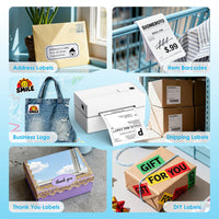 Thermal Label Printer -4x6 Shipping Label Printer for Small Business, Home Use - Compatible with Android, iPhone and Windows