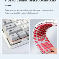 AULA F99 Gaming Mechanical Keyboard 99 Keys Gasket Structure Wireless Bluetooth Wired Hot Swappable PBT Gasket RGB For PC Laptop