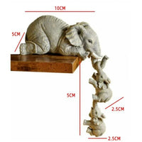 Cute Elephant Hug Baby Product – Doll Resin Handicraft