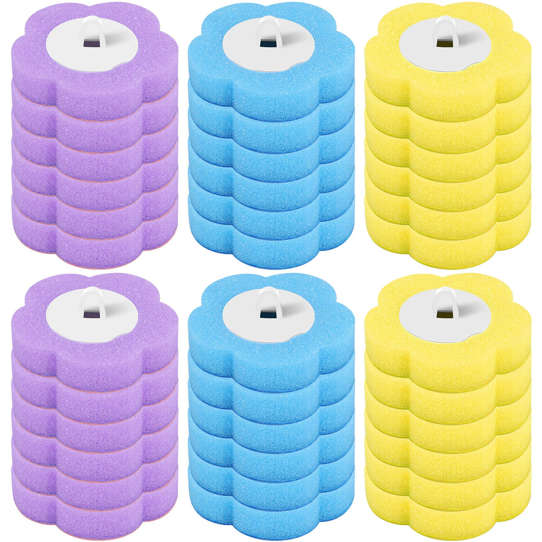 Toilet Brush and Holder Set with Disposable Refills Replacement Head Cleaning Kit Bathroom Cleaning Brush WC Accessories Tool | Everyday Home Deal