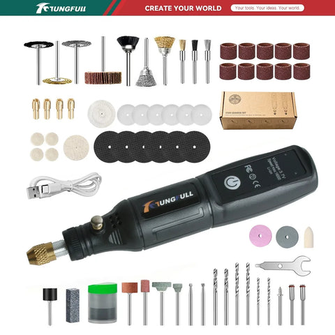 Rotary Tool Kit USB Accessory – Rechargeable Grinder Pen