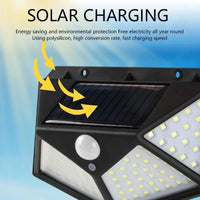 100LED Solar Wall Lamp – Outdoor Lampwaterproof Motion