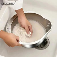 Rice Washer Strainer – Bowl Stainless Steel