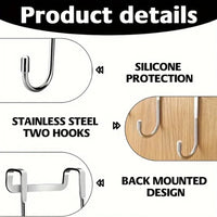 Silver Metal Seamless Hooks – Kitchens Bathrooms Wardrobes