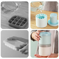 Silicone Ice Cube Tray – Round Bucket