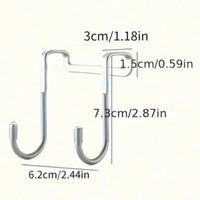 Silver Metal Seamless Hooks – Kitchens Bathrooms Wardrobes