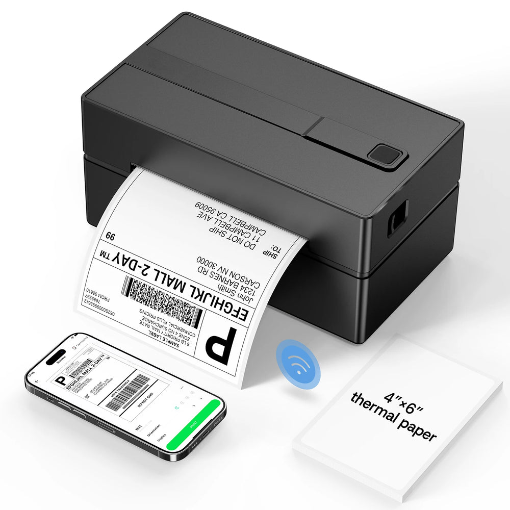 Thermal Label Printer -4x6 Shipping Label Printer for Small Business, Home Use - Compatible with Android, iPhone and Windows