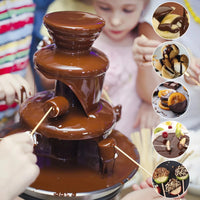 3-Tier Mini Chocolate Fountain – Electric Fondue Machine for Parties (10 oz)