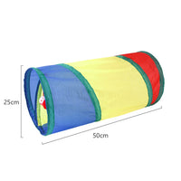 Collapsible Cat Tunnel – Crinkle Play Tube with Dangling Ball Toy