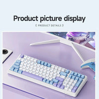 AULA F99 Gaming Mechanical Keyboard 99 Keys Gasket Structure Wireless Bluetooth Wired Hot Swappable PBT Gasket RGB For PC Laptop