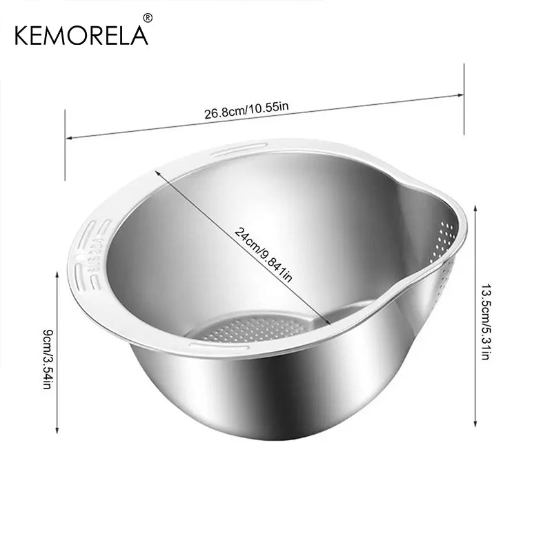 Rice Washer Strainer – Bowl Stainless Steel