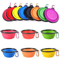 Folding Portable Silicone Dog Accessory – Feeder Bowl Pet