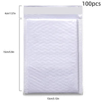 100Pcs White Bubble Envelopes With Bubble Buffering And AntiCollision SelfAdhesive Sealing Strips For Express Packaging