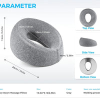 Ergonomics Lying Down Pillow – Memory Foam Breathable