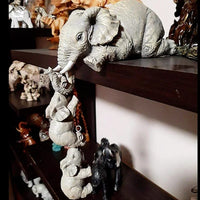 Cute Elephant Hug Baby Product – Doll Resin Handicraft