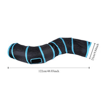 Collapsible Cat Tunnel – Crinkle Play Tube with Dangling Ball Toy