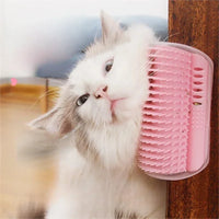 Wall Mount Corner Cat Accessory – Self Groomer Comb