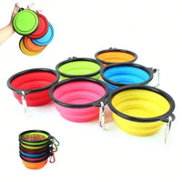 Folding Portable Silicone Dog Accessory – Feeder Bowl Pet