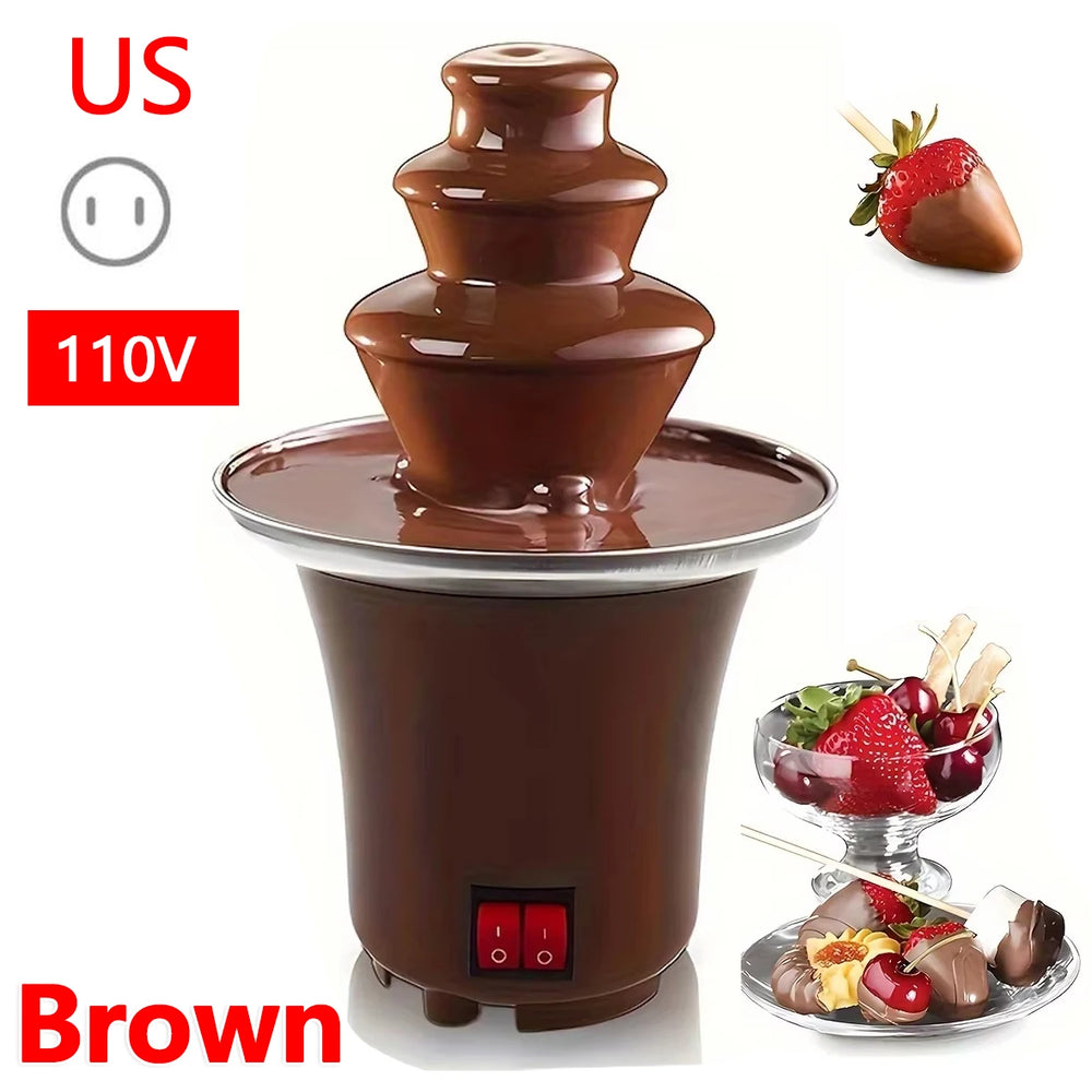 3-Tier Mini Chocolate Fountain – Electric Fondue Machine for Parties (10 oz)