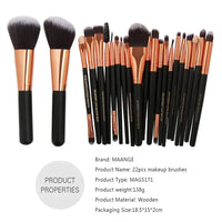 22-piece Professional Makeup – Brushes Tools Set