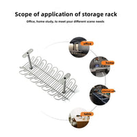 Under Desk Cable Management Tray – Power Strip & Cord Organizer