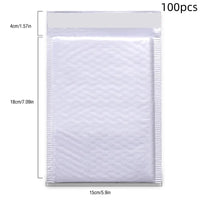 100Pcs White Bubble Envelopes With Bubble Buffering And AntiCollision SelfAdhesive Sealing Strips For Express Packaging