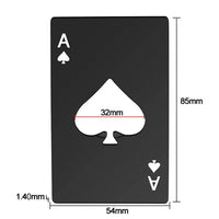 Poker Shaped Bottle Can Opener – Stainless Steel Credit