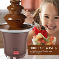 3-Tier Mini Chocolate Fountain – Electric Fondue Machine for Parties (10 oz)