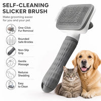 Universal Pet Detangling Brush – Massages Out Knots