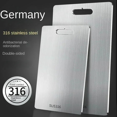 Stainless Steel Panel Chopping Board – Kitchen Household Thickened